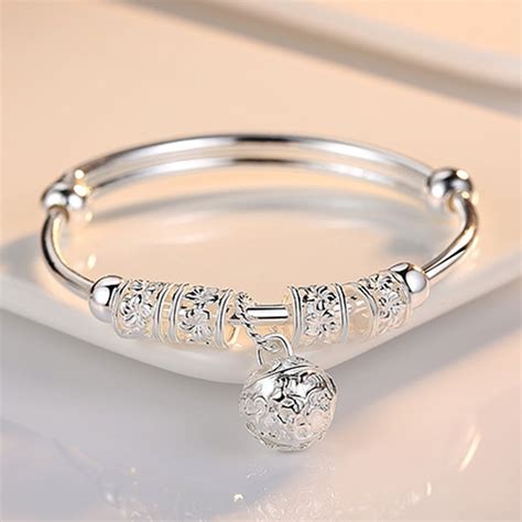 luxury silver charm bracelets for women|solid sterling silver charm bracelet.